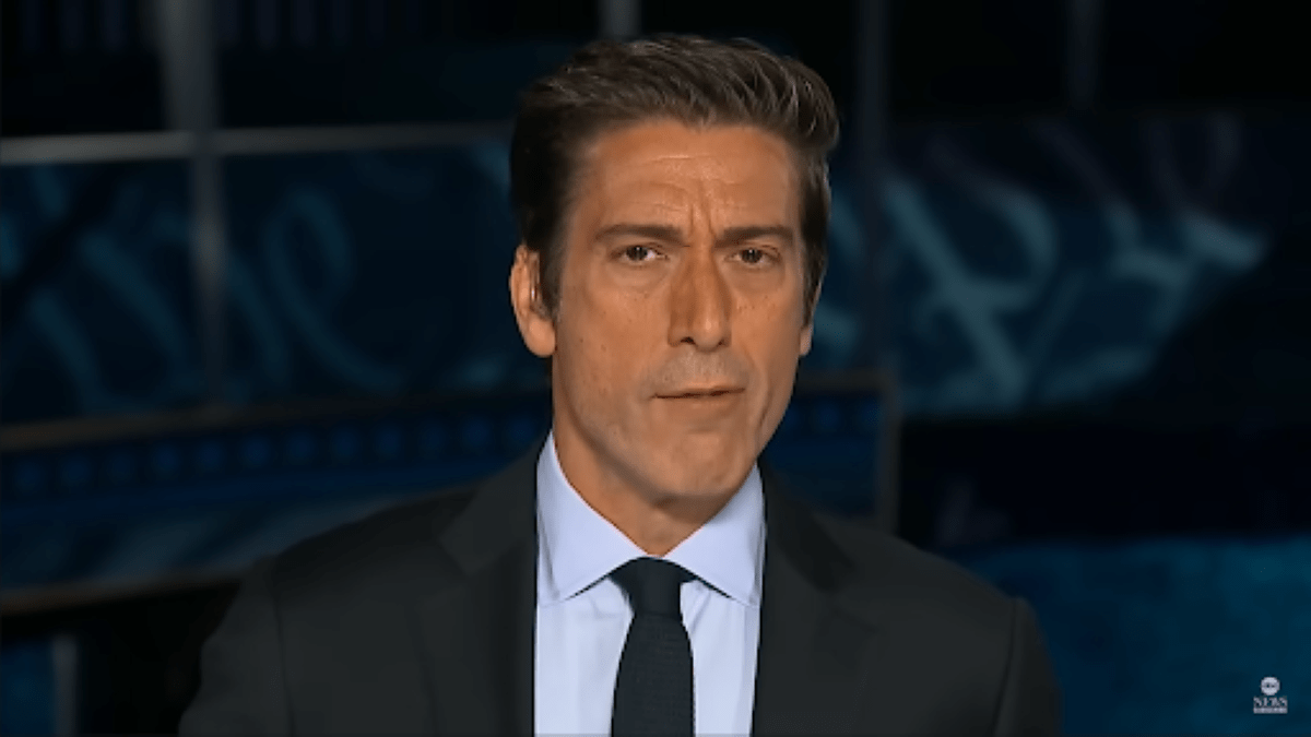 David Muir hosting his ABC News program.