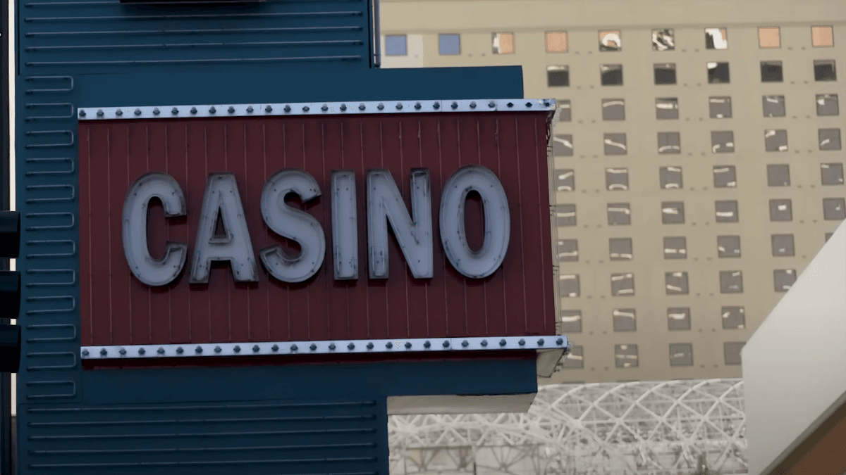 Casino sign in Las Vegas, Nevada