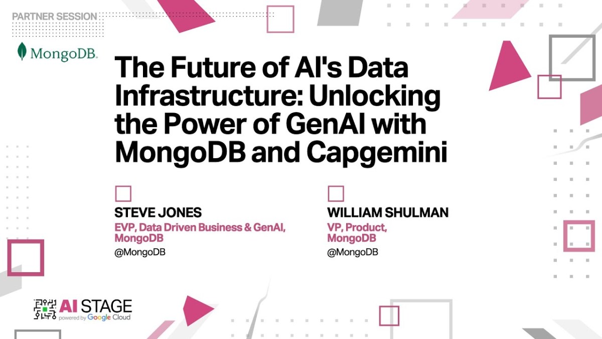 El futuro de la infraestructura de datos de la IA: desbloquear el poder de la IA de generación con MongoDB y Capgemini