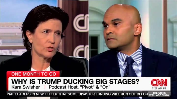 La panelista de CNN Kara Swisher afirma que los "desafíos cognitivos de Trump son claros"