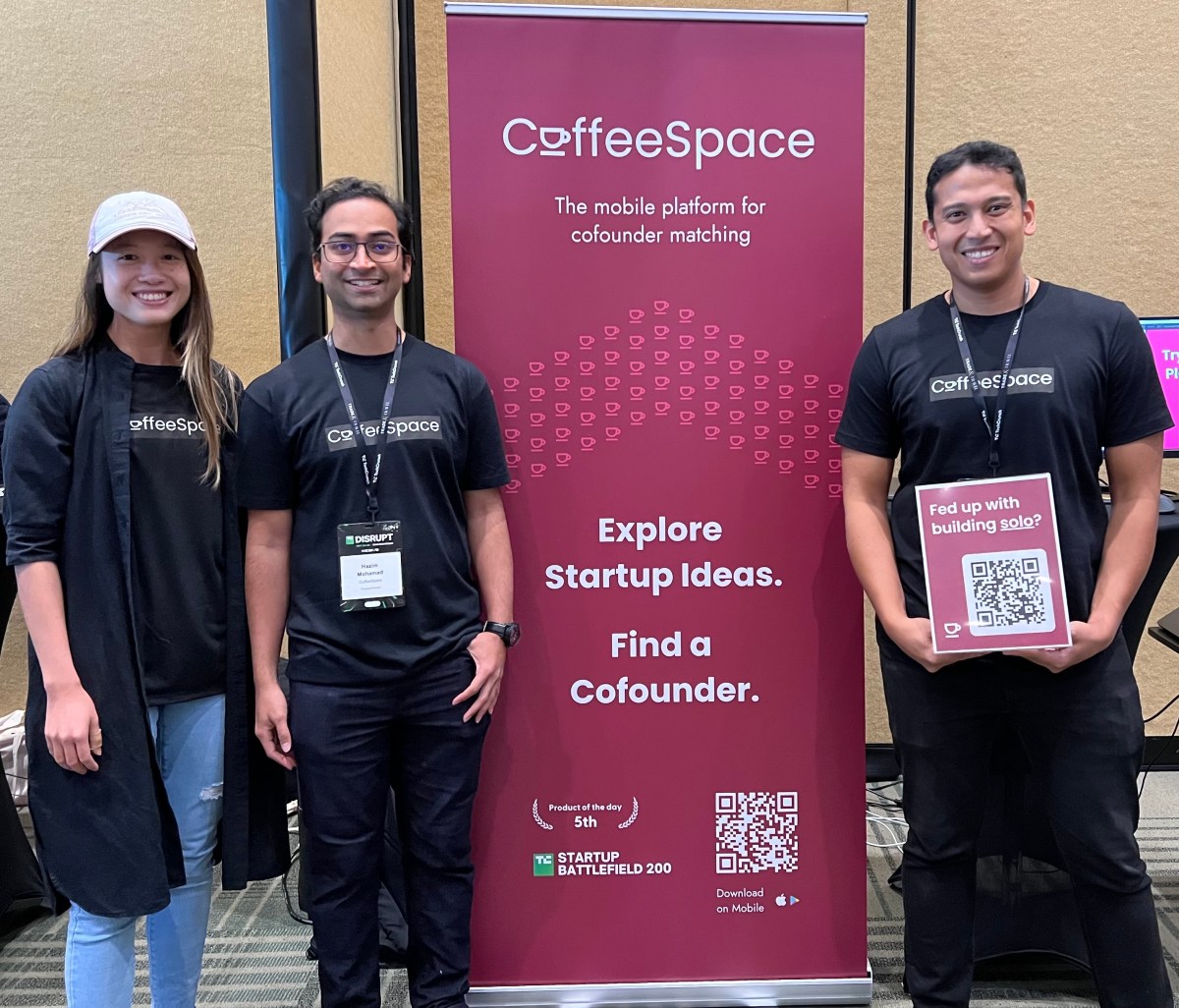 CoffeeSpace es una aplicación tipo Hinge que quiere ayudarte a encontrar a tu cofundador